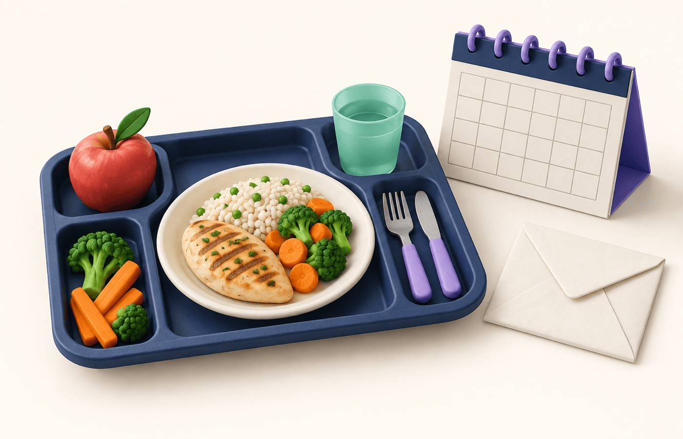 Cómo cobrar el comedor escolar y las extraescolares sin sobres — ilustración editorial