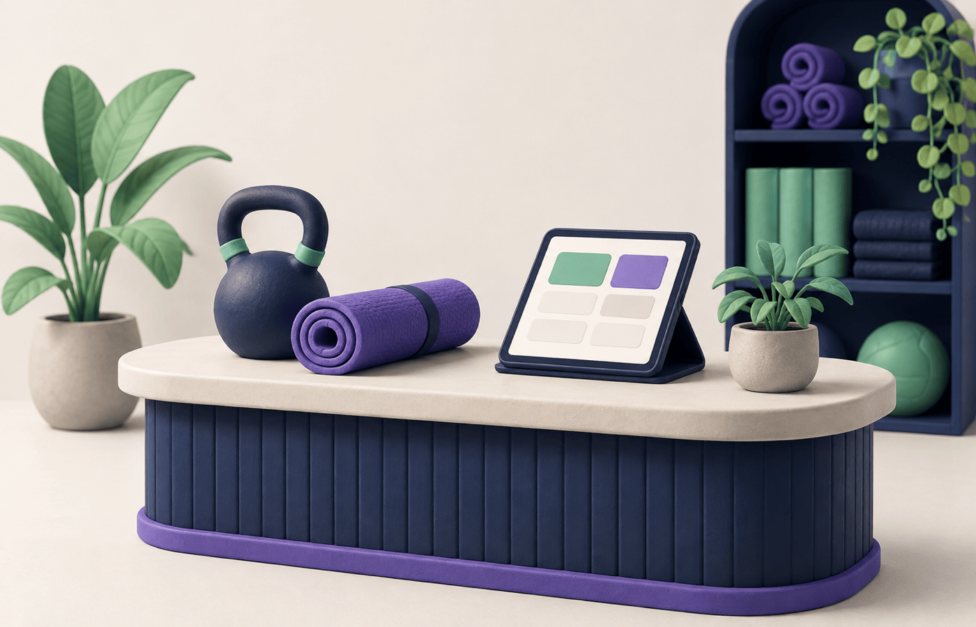 Cómo cobrar la cuota de un gimnasio pequeño sin pagar un software caro — ilustración editorial
