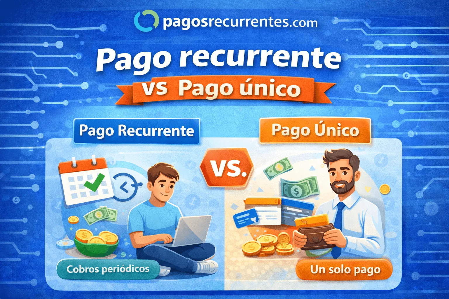 Pago recurrente vs pago único