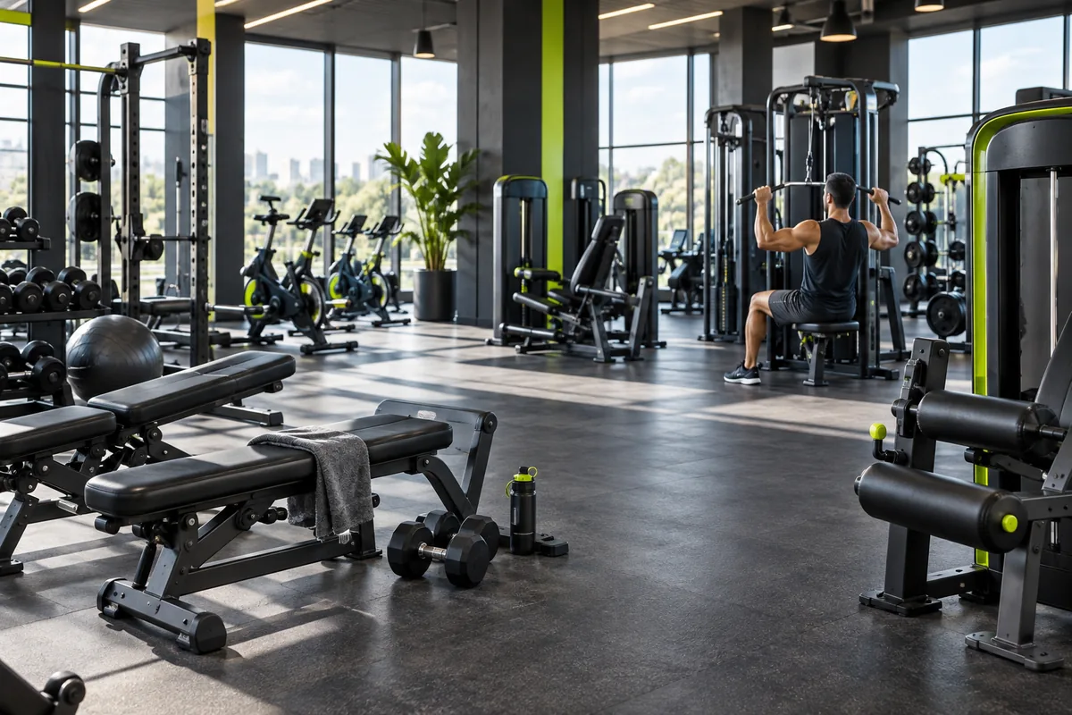 Sala de entrenamiento de la web de ejemplo Gimnasio Activa